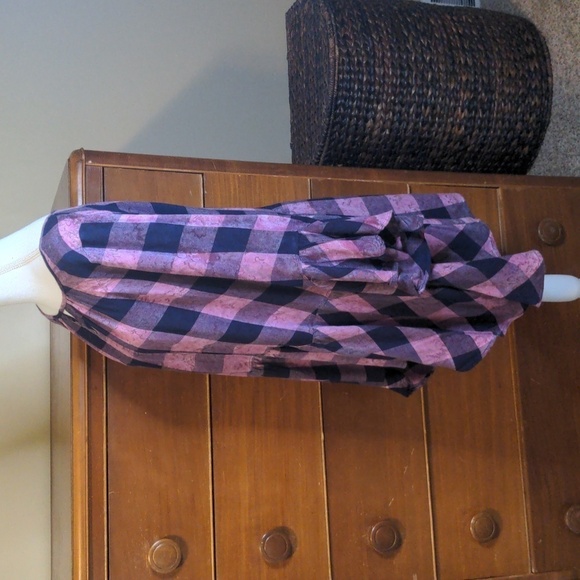 ONE World Live and Let Live FLANNEL Hi-Low swing tunic SZ 1X - Picture 8 of 13